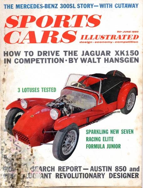 sports cars lotus 7, June 1960 road test
