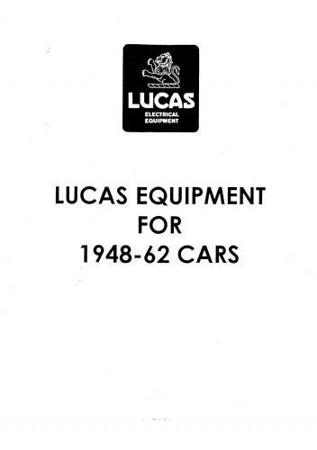 More information about "Lucas Equipment for 1948-1962 cars"