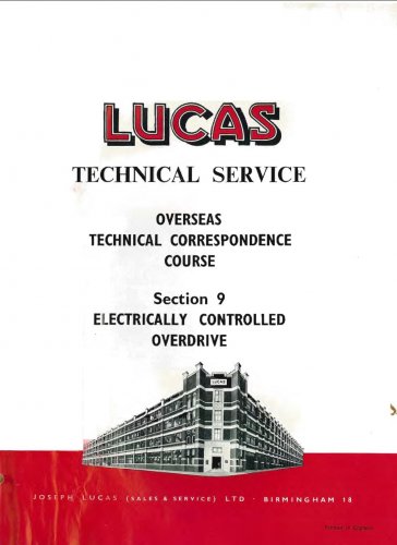 More information about "Lucas Technical Service Course - Overdrive"