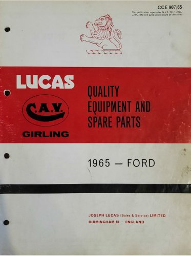 More information about "Lucas CAV Girling Ford parts -1965"