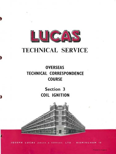 More information about "Lucas Technical Service Course - Coil Ignition"