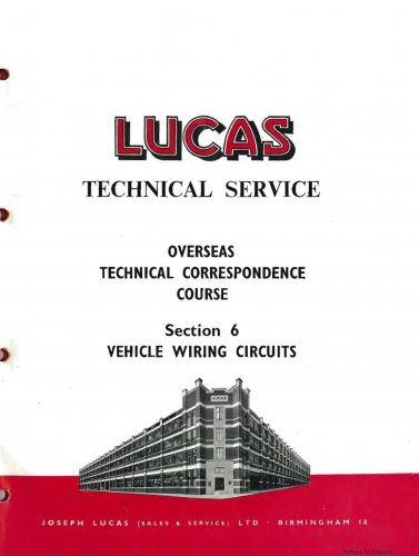 More information about "Lucas Technical Service Course - Wiring Circuits"