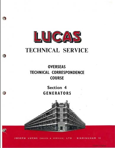 More information about "Lucas Technical Service Course - Generators"