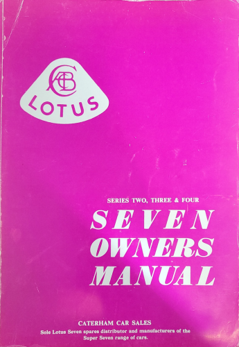 More information about "Lotus Seven Owners Manual"