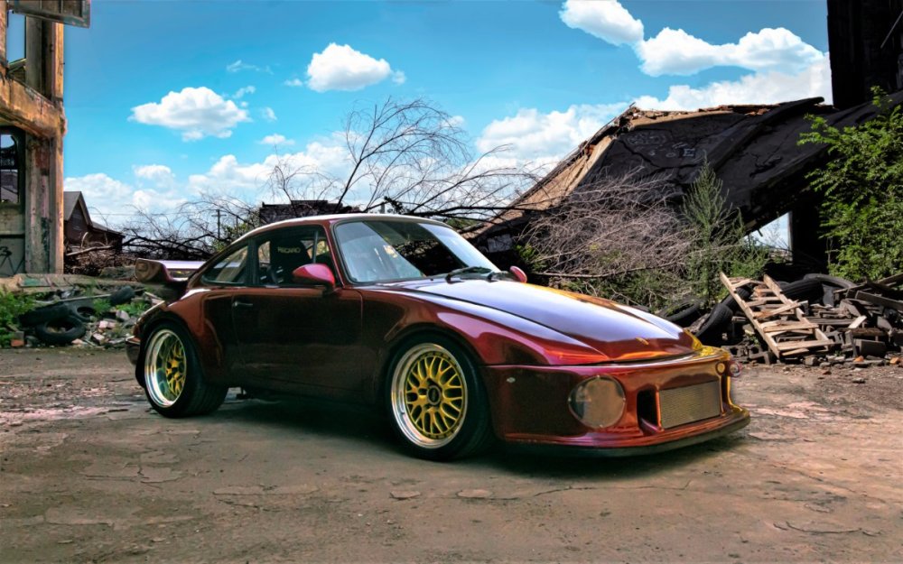 my porsche @ the 100 yr old packard plant ruins, blue skys BEST SHOT (7).jpg