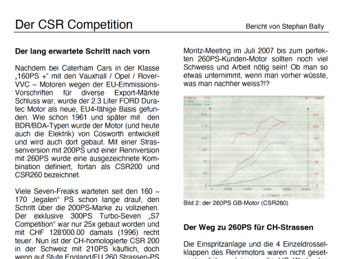 More information about "Competition CSR - Specs and differences to standard road model article"