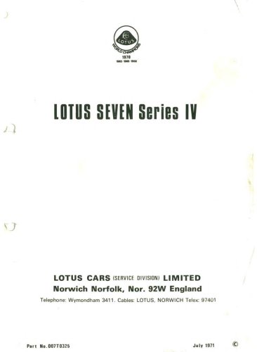 More information about "Lotus Seven Series IV Assembly Guide"