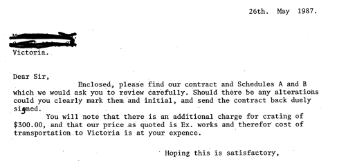 More information about "1987 Fejer 7 - Sales Contract"